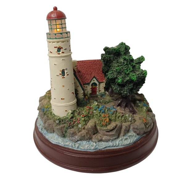 Thomas Kinkade Beacon Of Hope Lighthouse Figurine - Picture 4 of 7